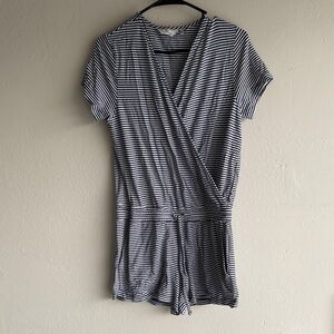 Vineyard Vines Navy and White Striped Kids One Piece